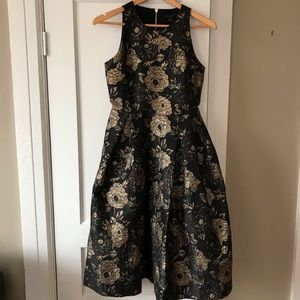 Black and gold Ann a Taylor party dress size 2